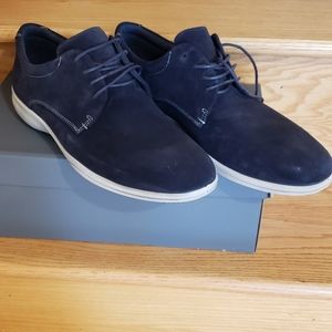 BNWT Ecco Man Navy Marine Suede  Shoes
